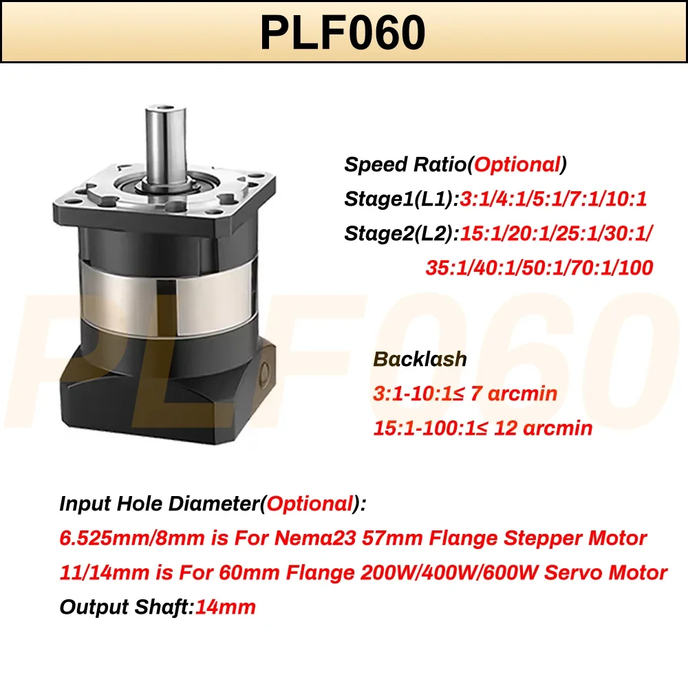 6.35/8/11/14Mm Input Planetary - đánh giá và giá Planetary Gearbox Reducer Nema 23 34
