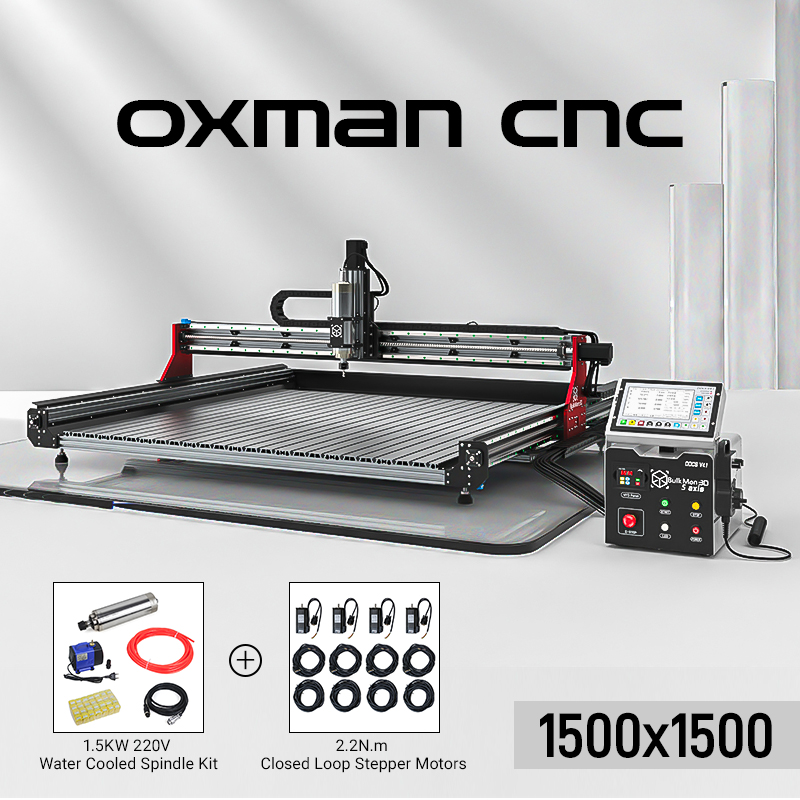 BulkMan3D 1500x1500 OX MAN CNC - đánh giá và giá Ddcs V4.1 4 Axis Cnc Offline Controller