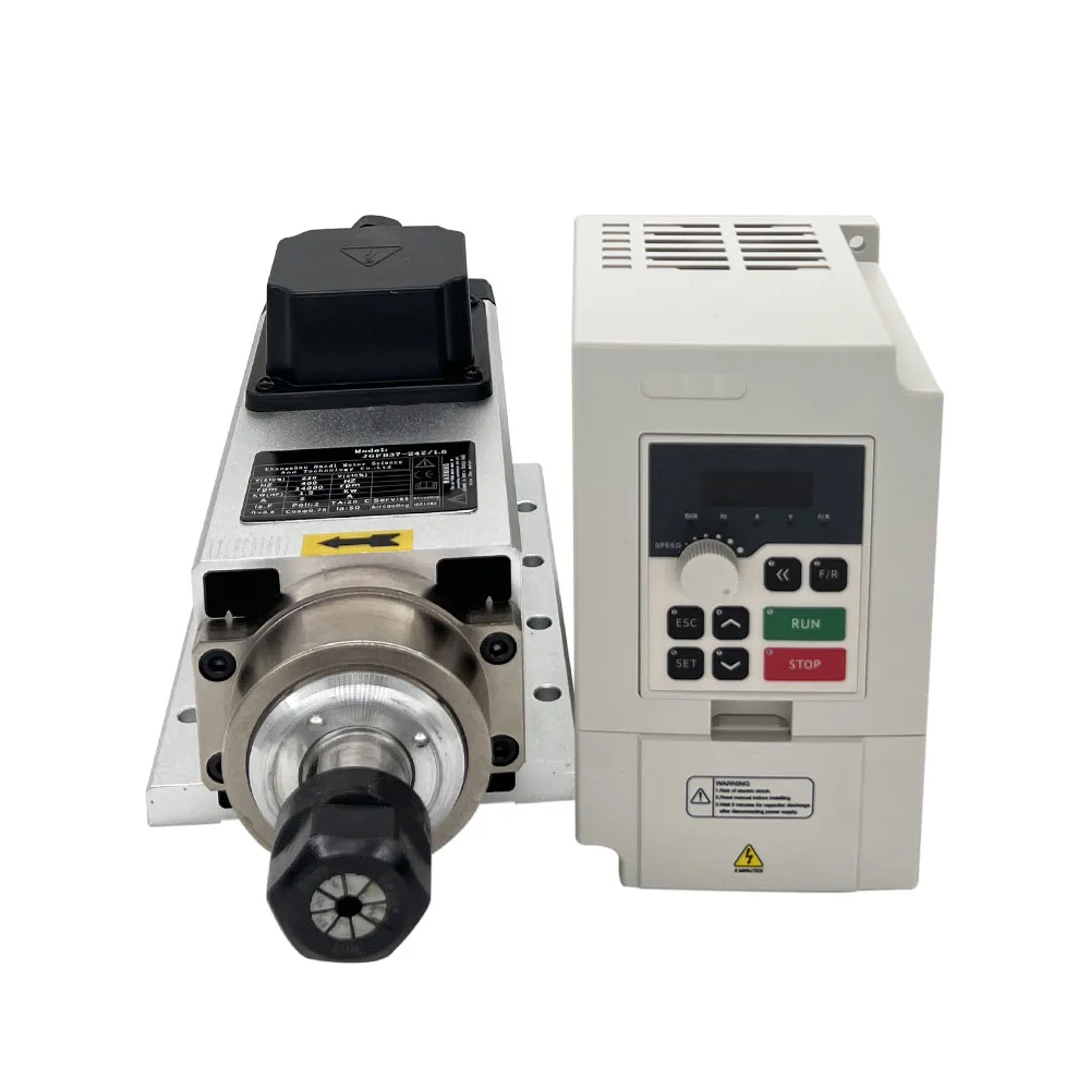 1.5KW ER11/ER20 110V/220V CNC  - đánh giá và giá Air Cooled 1.5Kw Spindle Motor Inverter 110V