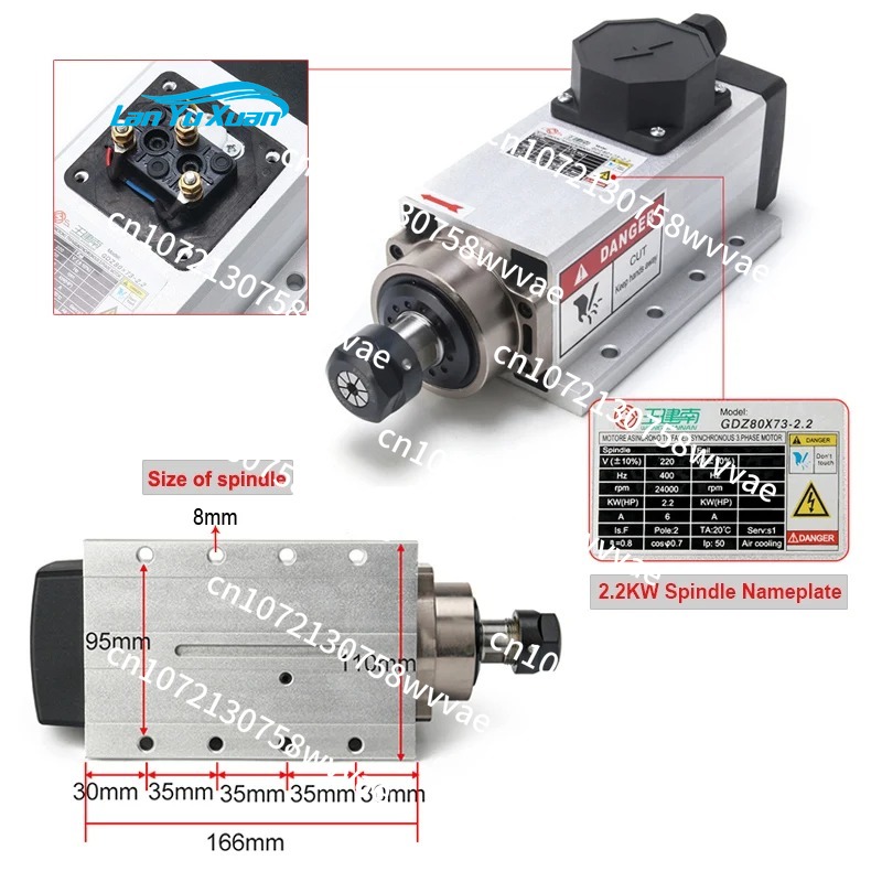 1.5KW 110V CNC Air-Cooled Spin - đánh giá và giá Air Cooled 1.5Kw Spindle Motor Inverter 110V