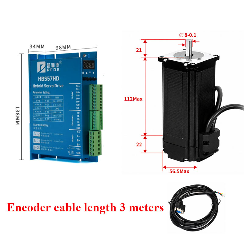 Nema23 Closed Loop Stepper Mot - đánh giá và giá Nema 23 Closed Loop Stepper Motor Driver Kit